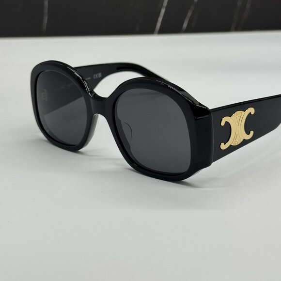 NEW CELINE CL40305U 01A BLACK OVERSIZED WOMEN SUNGLASSES CELINE - Picture 7 of 10